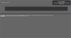 Desktop Screenshot of impresando.it